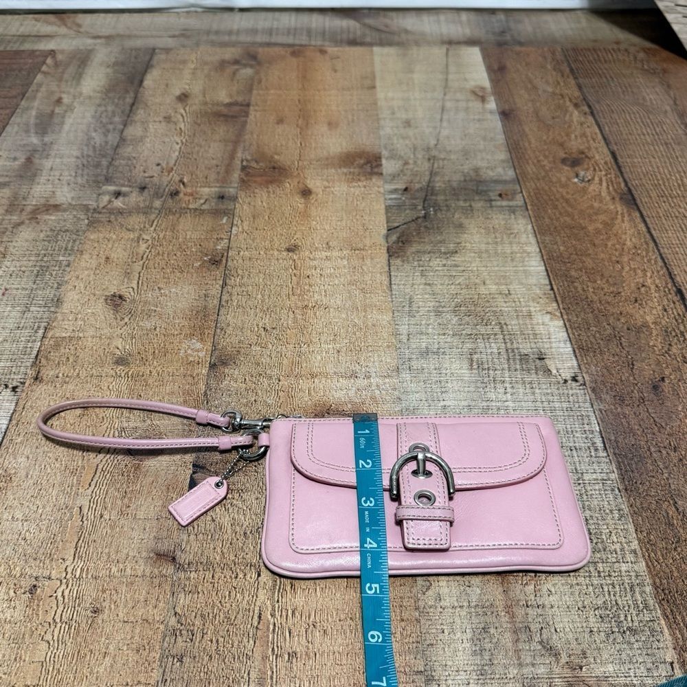 Coach RARE pink leather vintage Y2K soho wristlet clutch bag - Picture 14 of 14